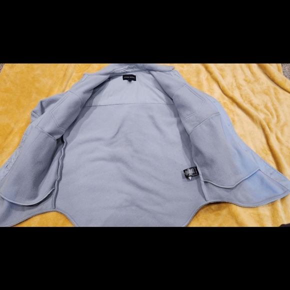 Women's Hilary Radley Over-Sized Button Jacket Size S Small Soft Smoky Gray EUC - Picture 4 of 6